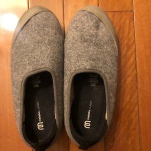 Mahabis Classic Slippers Grey with Black Sole Sz W40